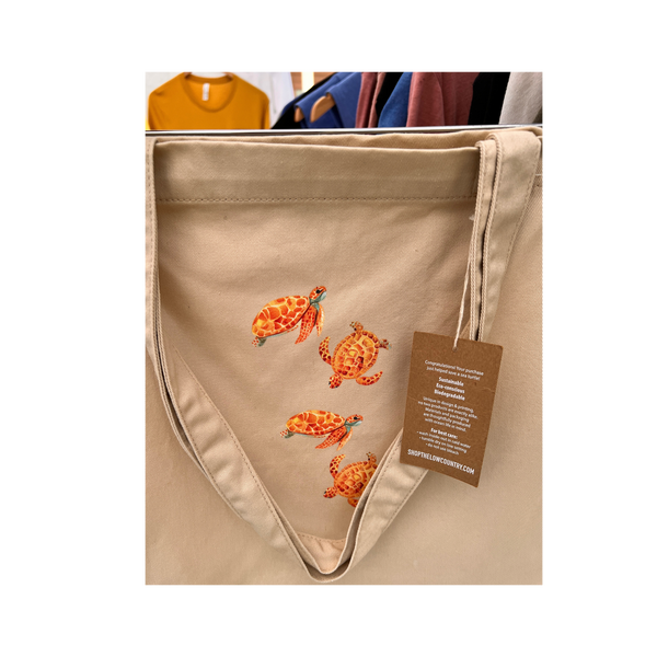 The Best Turtle Tote and organic- SHOPTHELOWCOUNTRY.COM