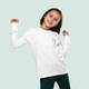 Youth-Long-Sleeve-Shirt-white-sea-turtle-shells-embroidered-gold SHOPTHELOWCOUNTRY.COM LLC