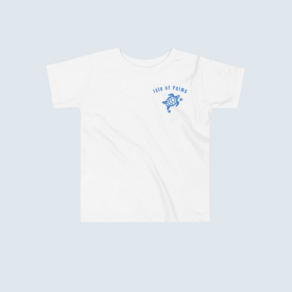 Isle of Palms Toddlers embroidered Short Sleeve Tee sea turtle and shells available at SHOPTHELOWCOUNTRY.COM LLC