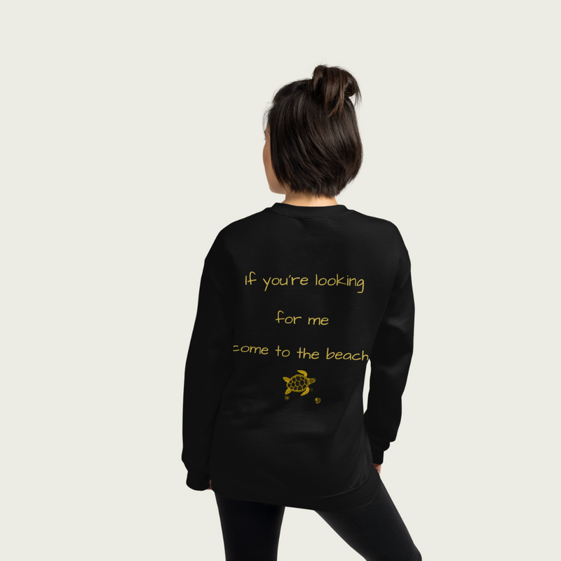 Crewneck-black-unique saying in gold available at SHOPTHELOWCOUNTRY.COM LLC