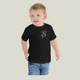 Folly Beach embroidered toddlers sea turtle and shells t-shirt black SHOPTHELOWCOUNTRY.COM