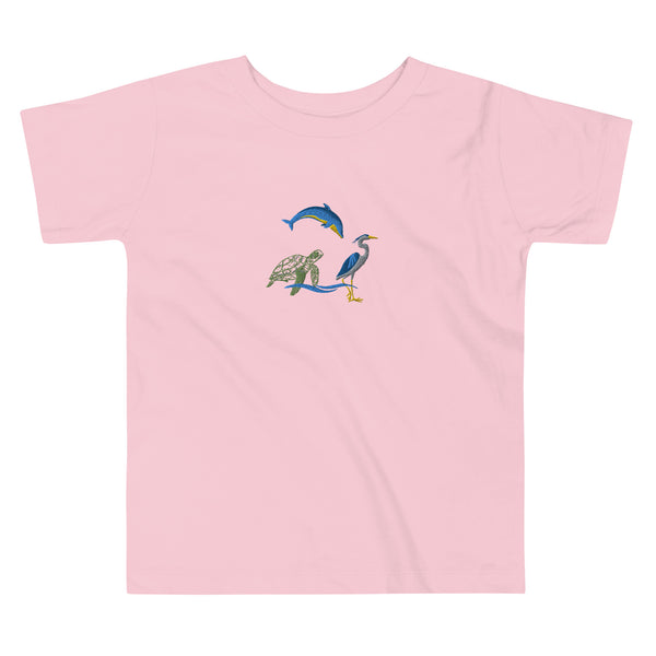 toddler-tee-sc-sea-life-embroidered-pink-front-available only at SHOPTHELOWCOUNTRY.COM LLC