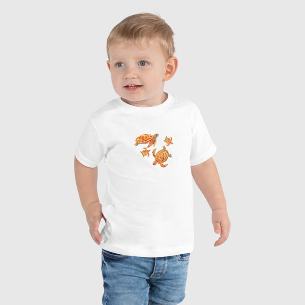 Bambini and Toddlers Sea Turtle Family Tee