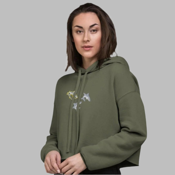 womens-cropped-hoodie-military-green-sharks-embroidered-front SHOPTHELOWCOUNTRY.COM